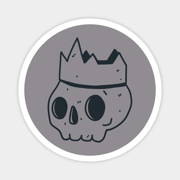 Skull Crown (Big) Magnet by Weird_Bishop